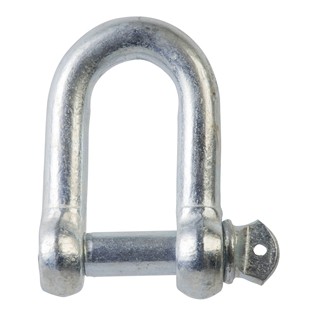 SHACKLE D GALVANISED M8  